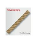 Polypropylene Fibrilled Beige Thread Rope