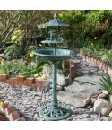 Bird Bath With Feeding Table