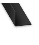 Black PVC Equal Corner Profile - 20mm x 20mm x 1m