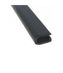 Black PVC U Finishing Profile - 3mm x 7mm x 1m