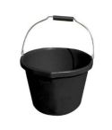 12L Bucket Black - With Handle & Pouring Spout