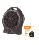 2Kw Upright Black Fan Heater - Kingavon