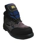 Black Knight Brown on Navy Safety Boots