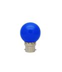 Tezla 1w Blue LED Plastic Globe B22 Party Lightbulb