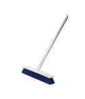 18″ Soft Heavy Duty Hygiene Broom & Alum Handle - Blue