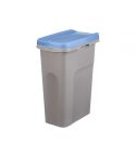 Blue Recycling Bin with Bag Holder 