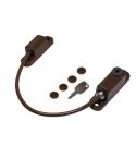 CHAMELEON 150mm Locking Window Cable Restrictor - Brown