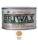 Briwax Original Wax Polish -  Medium Brown 400g
