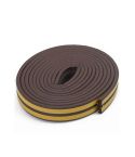 Exitex Extra Thick Self Adhesive Draft Excluder Foam - Brown 5m