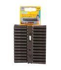 Plasplug Brown Super Grip Wall Plug Fixings - Pack of 100