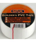 Stuk White Builders PVC Tape - 50mm x 33m