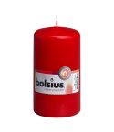 Bolsius Red Pillar Candle - 130 x 70mm