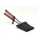 Castle Living Leather Hearth Tidy Black