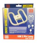 CED CFL 16W 2D 2-Pin (GR8) Energy Saving Light Bulb