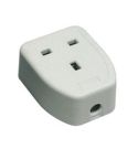 1 Gang Rubber Extension Block White