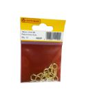 Centurion EB Brassed Picture Screw Hook Eyes - 19mm x 2mm Pack of 10