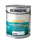 Ronseal One Coat White Satin Cupboard & Melamine Paint 750ml