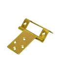 EB Brass Plated Single Cranked Flush Hinge - 16mm