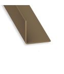 Chocolate Brown PVC Equal Corner Profile - 20mm X 20mm X 2m