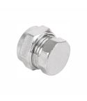 Chrome Stop End 15mm 