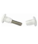 White Cabinet Connecting Screws (Pack of 2)