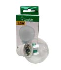 Landlite 0.5w LED Clear Plastic Globe B22 Party Lightbulb