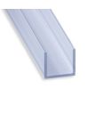 Clear Transparent PVC U Shaped Profile - 12mm X 10mm X 2m