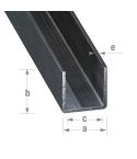 Cold-pressed Steel U-profile - 9mm x 11mm x 6mm x 1.5mm x 2m  