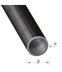 Cold Profiled Steel Round Tube 20mm x 1.2mm x 1m 