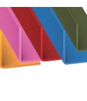 Coloured PVC Equal Corner Profiles - 20mm X 20mm X 2m