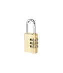 TriCircle Combination Padlock 3 Dial Brass - 30mm