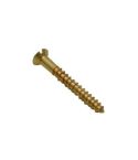 1/2" x 4 SC Slotted Brass Woodscrews with Countersunk Head