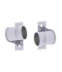 Colorail  3/4" Chrome Plated Cranked Wardrobe Bracket (Pack of 2)