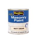 500ml Rustins Cream Masonry Paint