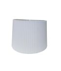 White Crystal Pleat Lamp Shade - 30cm