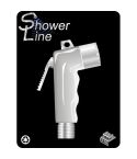 Shower Line Chrome Plated Shut Off Shower Head