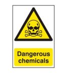Dangerous chemicals - PVC Sign (200 x 300mm)