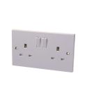 2 Gang 13 Amp Socket With Switches