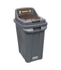 Dosco Professional Recycling Bin 70L - Brown