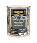 Rustins QD Satin Garden Paint - Duchess Grey 750ml