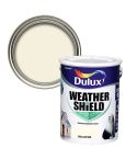 Dulux Weathershield Wild cotton Smooth Super matt Masonry Paint 5L