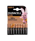 Duracell Plus Battery Size AAA - Card of 8