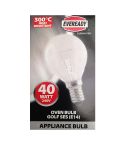 Eveready 40W Oven Golf Small Screw Cap E14/ SES Light Bulb