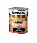 Ronseal 10 Year Woodstain - Black Ebony 750ml