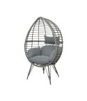 Kaemingk Evora Standing Egg Chair 91cm - Grey