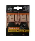 Endomice Wooden Mouse Traps Pack of 2