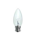 60W Eveready Clear Candle BC Rough Service