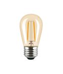 Tezla 1W Vintage Warm White LED Filament ES Lightbulb