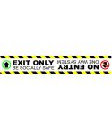 Exit Only No Entrance SAV LAM Floor Marker