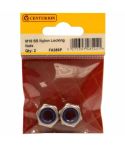 M10 Stainless Steel Nylon Locking Nuts (Pack of 2)